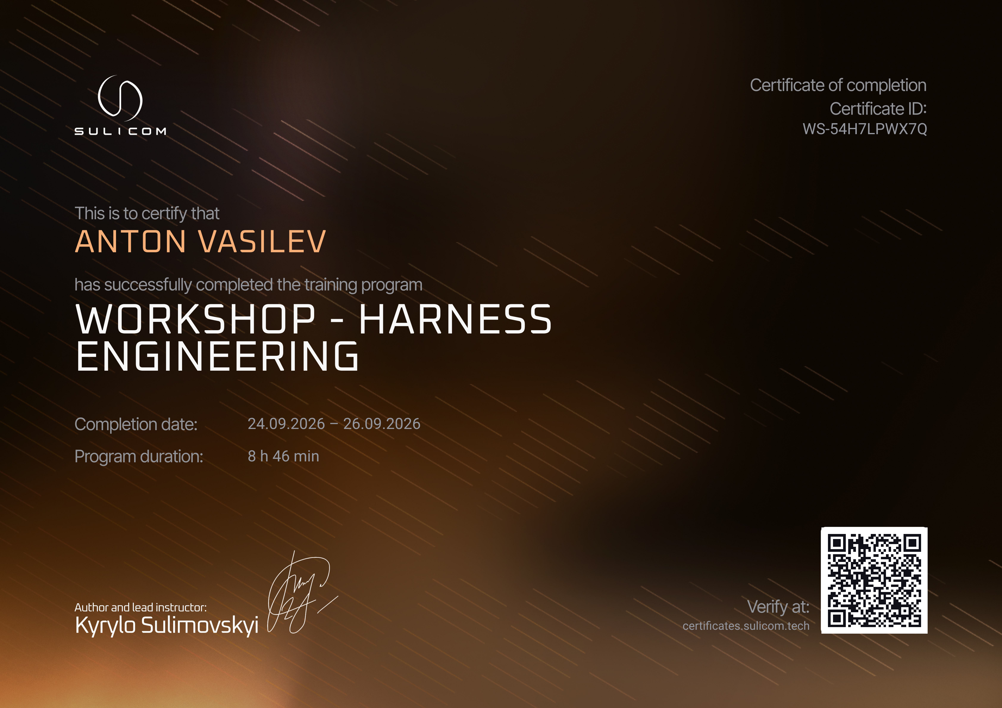 Certificate WS-54H7LPWX7Q — Anton Vasilev
